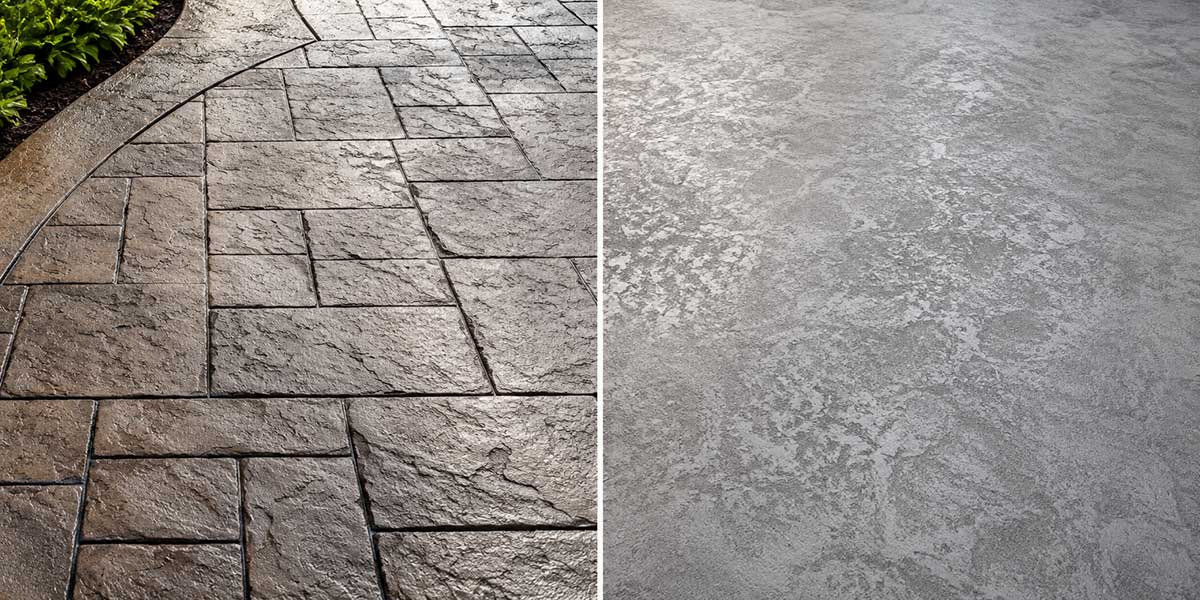Stamped Concrete vs. Textured Concrete Stamped Concrete vs. Textured Concrete