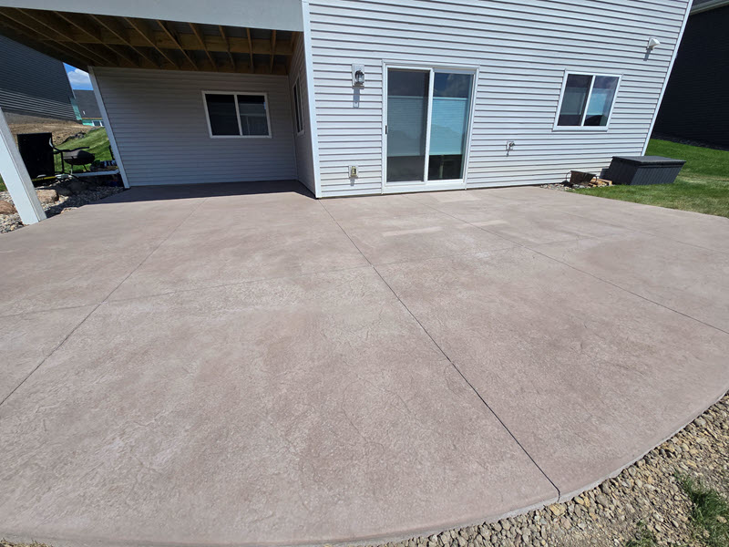 Stamped concrete patio installed in Rogers MN by Creative Concrete Inc Stamped concrete patio installed in Rogers MN by Creative Concrete Inc