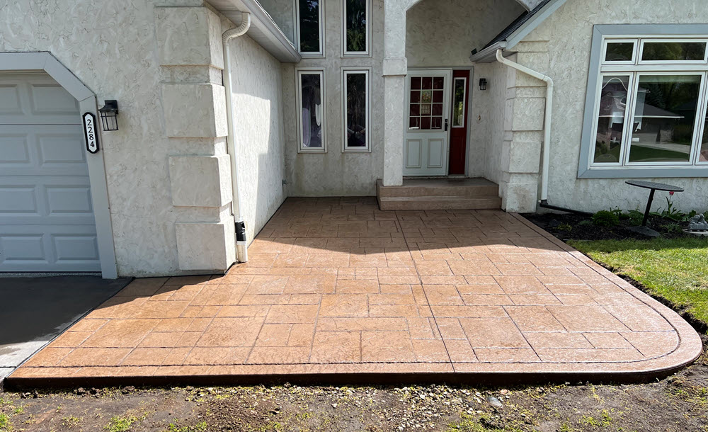 Stamped concrete patio installed in Maplewood MN by Creative Concrete Inc Stamped concrete patio installed in Maplewood MN by Creative Concrete Inc